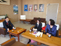 中尾市長へ報告