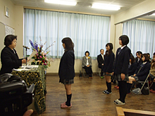 立修館高等専修学校卒業式写真