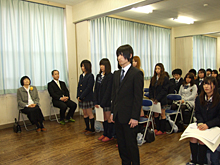 立修館高等専修学校卒業式写真